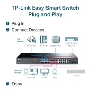 Picture of TP-Link 28-Port Gigabit Easy Smart Switch with 24-Port PoE+