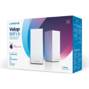 Picture of Linksys Velop Whole Home Intelligent Mesh WiFi 6 (AX4200) System, Tri-Band, 2-pack