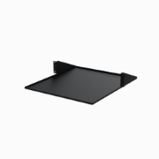 Picture of StarTech.com 2U 19" 2-Post Network Rack Shelf - 20in Deep Center Mount Cantilever Tray Rackmount Shelf for AV/Data Equipment with Cage Nuts & Screws 75lb Weight Capacity