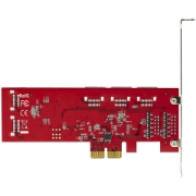 Picture of StarTech.com SATA PCIe Card - 10 Port PCIe SATA Expansion Card - 6Gbps - Low/Full Profile - Stacked SATA Connectors - ASM1062 Non-Raid - PCI Express to SATA Converter/Adapter