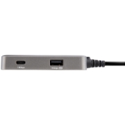 Picture of StarTech.com USB C Multiport Adapter - USB-C to 4K 60Hz HDMI 2.0, 100W Power Delivery Pass-through - 3-Port 10Gbps USB Hub - Portable USB Type-C Mini Docking Station - 10" (25cm) Cable