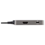Picture of StarTech.com USB C Multiport Adapter - USB-C to 4K 60Hz HDMI 2.0, 100W Power Delivery Pass-through - 3-Port 10Gbps USB Hub - Portable USB Type-C Mini Docking Station - 10" (25cm) Cable
