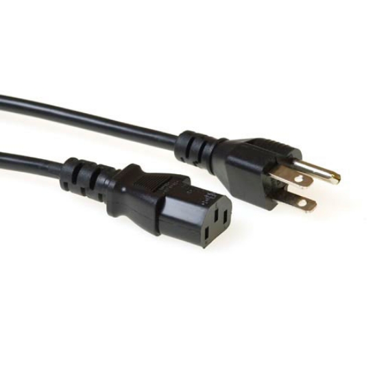 Picture of ACT Powercord USA plug - C13 black 2.5 m