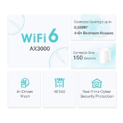 Picture of TP-Link AX3000 Whole Home Mesh WiFi 6 System, 3-Pack