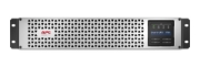 Picture of APC Smart-UPS, Line Interactive, 750VA, Lithium-ion, Rack/Tower, 2U, 230V, 6x IEC C13 outlets, SmartConnect Port+SmartSlot, Short Depth, AVR, LCD