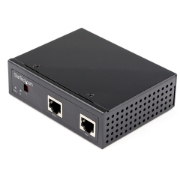 Picture of StarTech.com Industrial Gigabit PoE Splitter - 90W High Speed Power over Ethernet PoE+++ Splitter - 12-48V DC Splitter 802.3bt - LAN/RJ45 Ultra PoE to DC Adapter - -40C to +75C