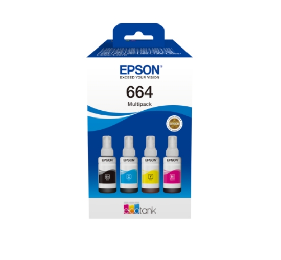 Picture of Epson C13T66464A ink cartridge 4 pc(s) Original Black, Cyan, Magenta, Yellow