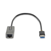 Picture of StarTech.com USB 3.0 to Gigabit Ethernet Network Adapter - 10/100/1000 Mbps, USB to RJ45, USB 3.0 to LAN Adapter, USB 3.0 Ethernet Adapter (GbE), 11in Attached Cable, Driverless Install