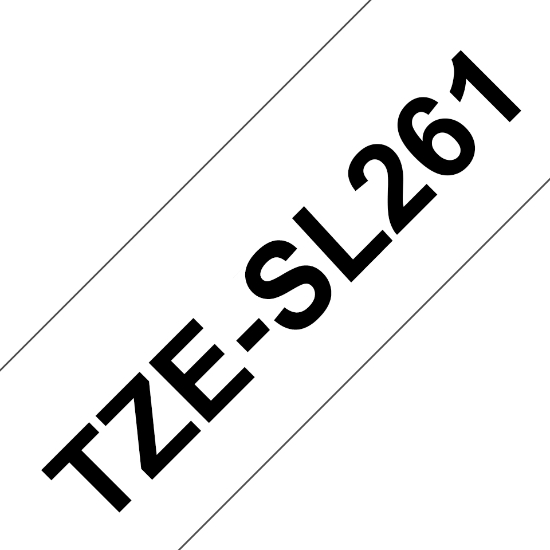 Picture of Brother TZE-SL261 label-making tape Black on white