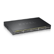 Picture of Zyxel GS2220-50HP-EU0101F network switch Managed L2 Gigabit Ethernet (10/100/1000) Power over Ethernet (PoE) Black