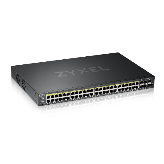 Picture of Zyxel GS2220-50HP-EU0101F network switch Managed L2 Gigabit Ethernet (10/100/1000) Power over Ethernet (PoE) Black