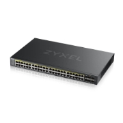 Picture of Zyxel GS2220-50HP-EU0101F network switch Managed L2 Gigabit Ethernet (10/100/1000) Power over Ethernet (PoE) Black