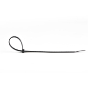 Picture of StarTech.com 10"(25cm) Cable Ties - 1/8"(4mm) wide, 2-5/8"(68mm) Bundle Diameter, 50lb(22kg) Tensile Strength, Nylon Self Locking Zip Ties w/ Curved Tip - 94V-2/UL Listed, 100 Pack - Black
