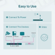 Picture of TP-Link 10-Port Gigabit Easy Smart Switch with 8-Port PoE+