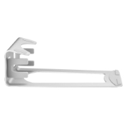 Picture of StarTech.com Laptop Stand - 2-in-1 Laptop Riser Stand or Vertical Stand - Ideal for Ultrabooks & MacBook Pro/Air - Ergonomic Angled Notebook Holder for Office Desk - Silver, Aluminum