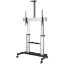 Afbeeldingen van StarTech.com Verrijdbare TV Standaard - Stevige TV Vloerstandaard voor 60-100" Scherm (100kg) - In Hoogte te Verstellen Verrijdbaar TV Meubel op Wielen - Universele Televisiestandaard