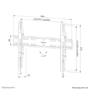 Picture of Neomounts WL30S-850BL16 TV mount wall 42-86" - fixed - lockable - fast installation