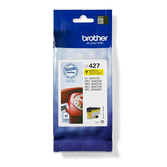 Picture of Brother LC427Y ink cartridge 1 pc(s) Original Yellow