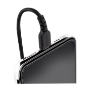 Picture of StarTech.com 20in / 50cm USB C to Lightning Cable, MFi Certified, Coiled iPhone Charger Cable, Black, Durable TPE Jacket Aramid Fiber, Heavy Duty Coil Lightning Cable