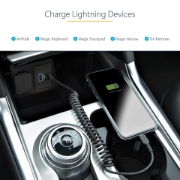 Picture of StarTech.com 20in / 50cm USB C to Lightning Cable, MFi Certified, Coiled iPhone Charger Cable, Black, Durable TPE Jacket Aramid Fiber, Heavy Duty Coil Lightning Cable
