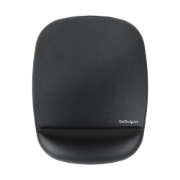 Picture of StarTech.com Mouse Pad with Hand rest, 6.7x7.1x 0.8in (17x18x2cm), Ergonomic Mouse Pad with Wrist Support, Desk Wrist Pad w/ Non-Slip PU Base, Cushioned Gel Mouse Pad w/ Palm Rest