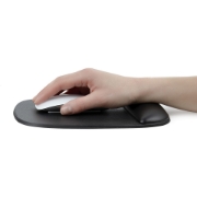 Picture of StarTech.com Mouse Pad with Hand rest, 6.7x7.1x 0.8in (17x18x2cm), Ergonomic Mouse Pad with Wrist Support, Desk Wrist Pad w/ Non-Slip PU Base, Cushioned Gel Mouse Pad w/ Palm Rest