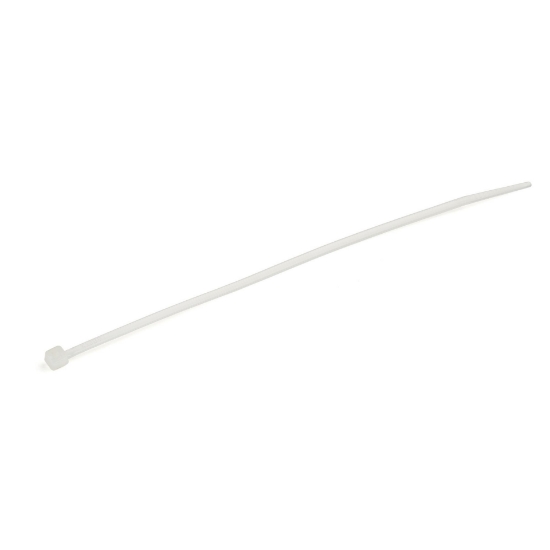Picture of StarTech.com 6"(15cm) Cable Ties - 1/8"(3mm) wide, 1-3/8"(39mm) Bundle Diameter, 40lb(18kg) Tensile Strength, Nylon Self Locking Zip Ties w/ Curved Tip - 94V-2/UL Listed, 1000 Pack - White
