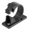 Picture of StarTech.com 100 Adhesive Cable Management Clips Black - Network/Ethernet/Office Desk/Computer Cord Organizer - Sticky Cable/Wire Holders - Nylon Self Adhesive Clamp UL/94V-2 Fire Rated