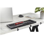 Picture of StarTech.com 100 Adhesive Cable Management Clips Black - Network/Ethernet/Office Desk/Computer Cord Organizer - Sticky Cable/Wire Holders - Nylon Self Adhesive Clamp UL/94V-2 Fire Rated