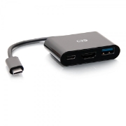 Picture of C2G USB-C 3-in-1 Mini Dock with HDMI, USB-A, and USB-C Power Delivery up to 60W - 4K 30Hz