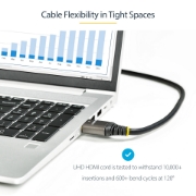 Picture of StarTech.com 20in (0.5m) Premium Certified HDMI 2.0 Cable - High-Speed Ultra HD 4K 60Hz HDMI Cable with Ethernet - HDR10, ARC - UHD HDMI Video Cord - For UHD Monitors, TVs, Displays - M/M