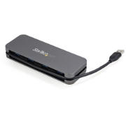 Picture of StarTech.com 4 Port USB 3.0 Hub - USB-A to 4x USB-A - SuperSpeed 5Gbps Portable USB 3.1 Gen 1 Type-A Hub - USB Bus Powered - Laptop/Desktop USB Hub with Long Cable 28cm & Cable Management~4 Port USB 3.0 Hub - USB-A to 4x USB-A - SuperSpeed 5Gbps Portable USB 3.2 Gen 1 Type-A Hub - USB Bus Powered - Laptop/Desktop USB Hub with Long Cable 28cm & Cable Management