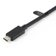Picture of StarTech.com 3ft (1m) USB-C Cable with USB-A Adapter Dongle - Hybrid 2-in-1 USB C Cable w/ USB-A - USB-C to USB-C (10Gbps/100W PD), USB-A to USB-C (5Gbps) - Ideal for Hybrid Docking Station