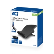 Picture of ACT Laptop stand, 6 positions height adjustable, 4-port hub