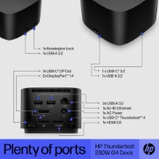 Picture of HP Thunderbolt Dock 280W G4 w/Combo Cable