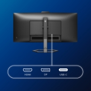 Picture of Philips 5000 series 34E1C5600HE/00 LED display 86.4 cm (34") 3440 x 1440 pixels 4K Ultra HD Black
