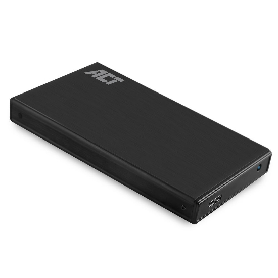 Picture of ACT 2.5" SATA hard drive enclosure, aluminium, USB 3.2 Gen1