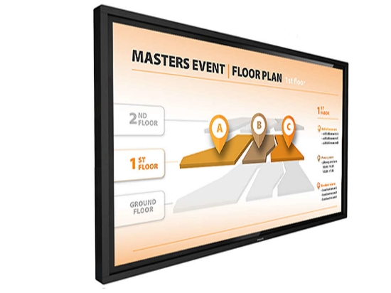 Picture of Philips 43BDL3452T/00 Signage Display Digital signage flat panel 109.2 cm (43") VA Wi-Fi 400 cd/m² 4K Ultra HD Touchscreen Built-in processor Android 8.0