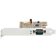 Picture of StarTech.com PCI Express Serial Card, PCIe to RS232 (DB9) Serial Interface Card, PC Serial Card w/ 16C1050 UART, Standard or Low Profile Brackets, COM Retention, Windows & Linux