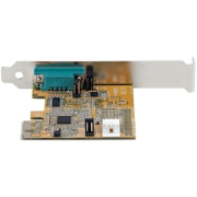 Picture of StarTech.com PCI Express Serial Card, PCIe to RS232 (DB9) Serial Interface Card, PC Serial Card w/ 16C1050 UART, Standard or Low Profile Brackets, COM Retention, Windows & Linux