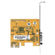 Picture of StarTech.com PCI Express Serial Card, PCIe to RS232 (DB9) Serial Interface Card, PC Serial Card w/ 16C1050 UART, Standard or Low Profile Brackets, COM Retention, Windows & Linux