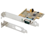 Picture of StarTech.com PCI Express Serial Card, PCIe to RS232 (DB9) Serial Interface Card, PC Serial Card w/ 16C1050 UART, Standard or Low Profile Brackets, COM Retention, Windows & Linux
