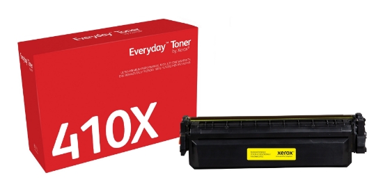 Picture of Everyday ™ Yellow Toner by Xerox compatible with HP 410X (CF412X), High capacity