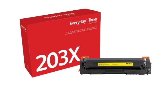 Picture of Everyday ™ Yellow Toner by Xerox compatible with HP 203X (CF542X), High capacity
