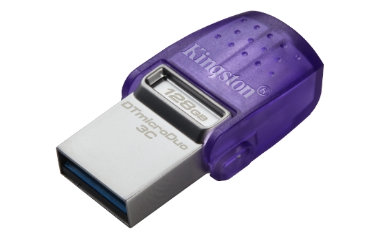 Picture of Kingston Technology DataTraveler 128GB microDuo 3C 200MB/s dual USB-A + USB-C