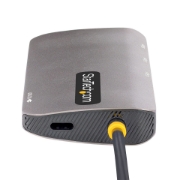 Picture of StarTech.com USB C Multiport Adapter, 4K 60Hz HDMI Video, 3 Port 5Gbps USB Hub, 100W Power Delivery Pass-Through, GbE, 12"/30cm Cable, Mini Travel Dock, Laptop Docking Station