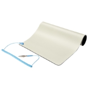 Picture of StarTech.com Anti Static Mat, ESD Mat for Electronics Repair, Anti Static Table/Desk Mat w/Detachable Grounding Wire, ANSI/ESD S 4.1, Flexible Thermoplastic Work Pad/Mat, 11x18in (30x46cm)
