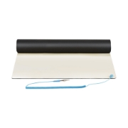 Picture of StarTech.com Anti Static Mat, ESD Mat for Electronics Repair, Anti Static Table/Desk Mat w/Detachable Grounding Wire, ANSI/ESD S 4.1, Flexible Thermoplastic Work Pad/Mat, 11x18in (30x46cm)