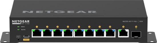 Picture of NETGEAR 8x1G PoE+ 110W 1x1G and 1xSFP Managed Switch