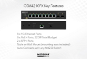 Picture of NETGEAR 8x1G PoE+ 110W 1x1G and 1xSFP Managed Switch